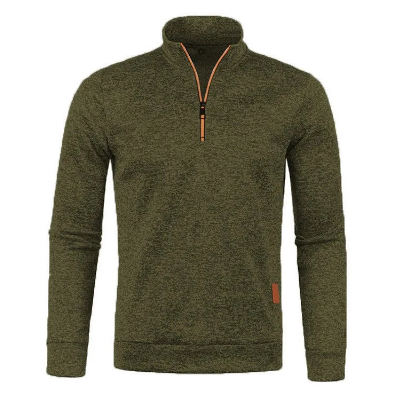 Easy-Wear Warm Half-Zip Men’s Pullover