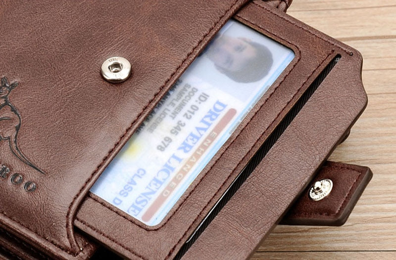RFID Blocking Large Capacity Men's Wallet