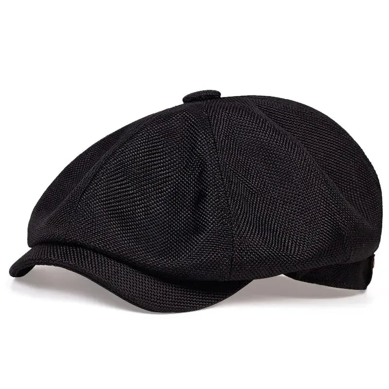 Retro Gatsby Style Classic 8-Panel Design Premium Twill Cotton Fabric Newsboy Cap