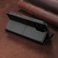 RFID Blocking Magnetic Leather Wallet Flip Case with Stand for iPhone