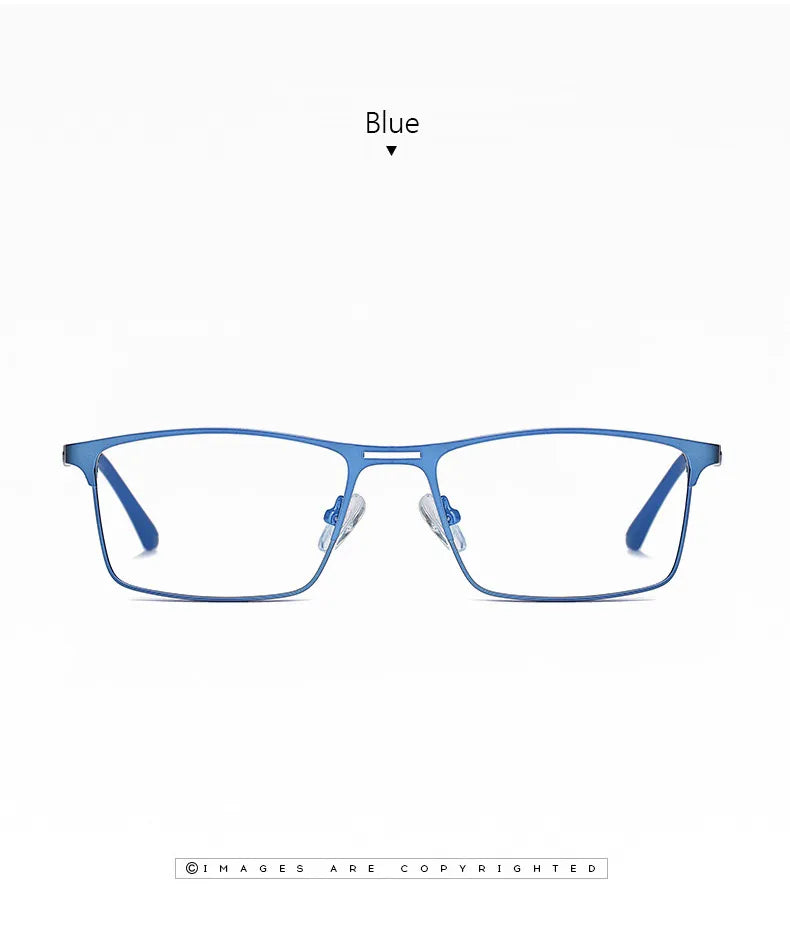 Metal Frame Blue Light Blocking Reading Glasses