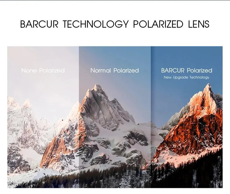 BARCUR Ultralight TR90 Polarized UV400 Sunglasses for Men