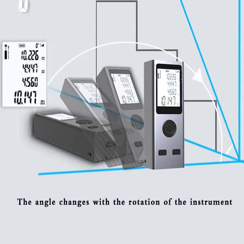 Micro-Size Smart Digital Laser USB Charge Rangefinder Meter