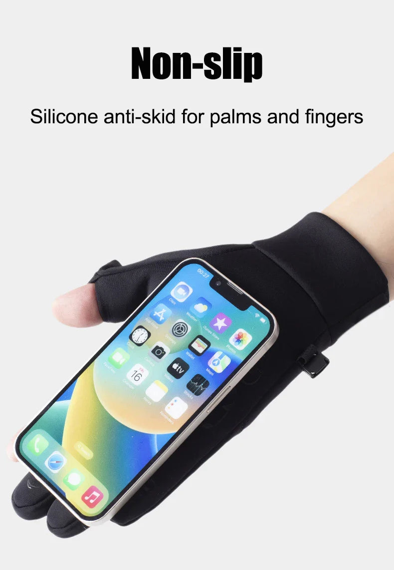 WarmGrip Smart Touch & Flip-Finger All-Weather Pocket Gloves