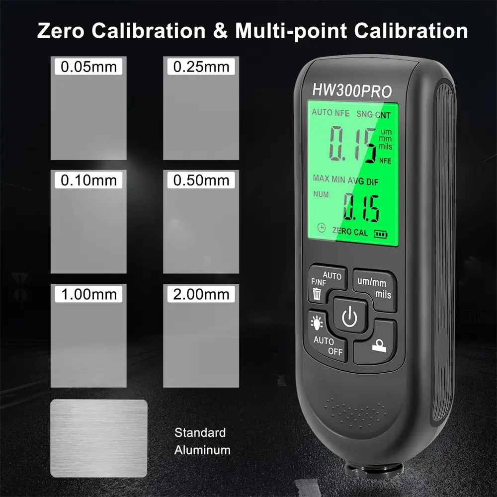 Electroplate Digital Metal / Paint Coating Thickness Gauge Tester