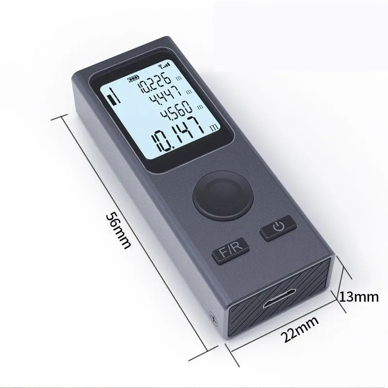 Micro-Size Smart Digital Laser USB Charge Rangefinder Meter