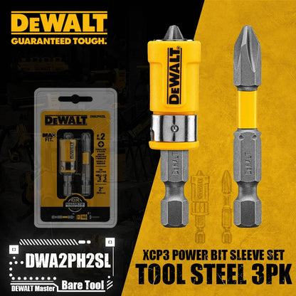 DEWALT Max- Fit Phillips Power Bit Sleeve Set