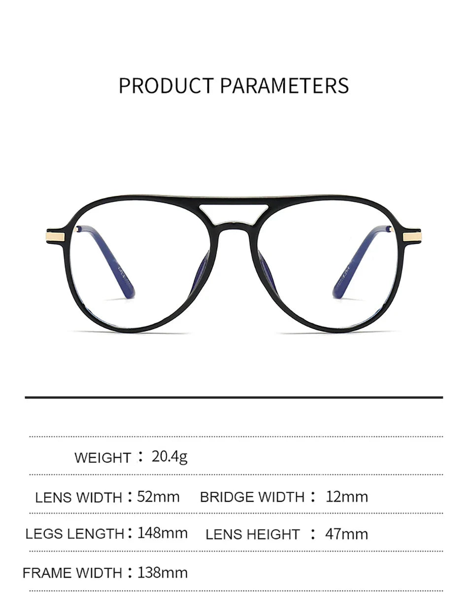 Stylish Blue Light Blocking Light  Reading Glasses