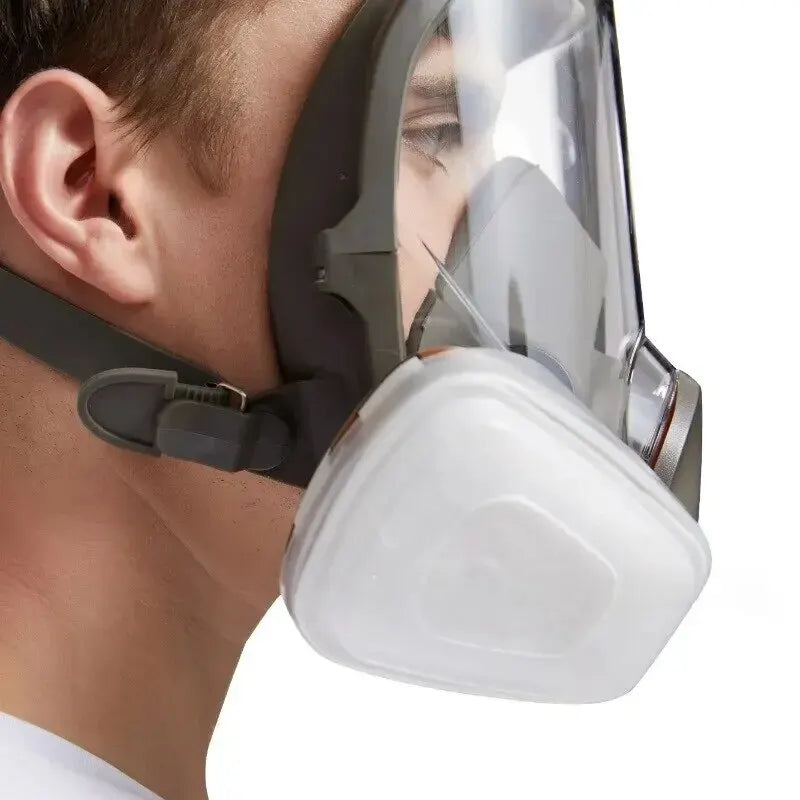 Industrial Anti-Fog Large Lens Lightweight Full Face Protection Gas Mask