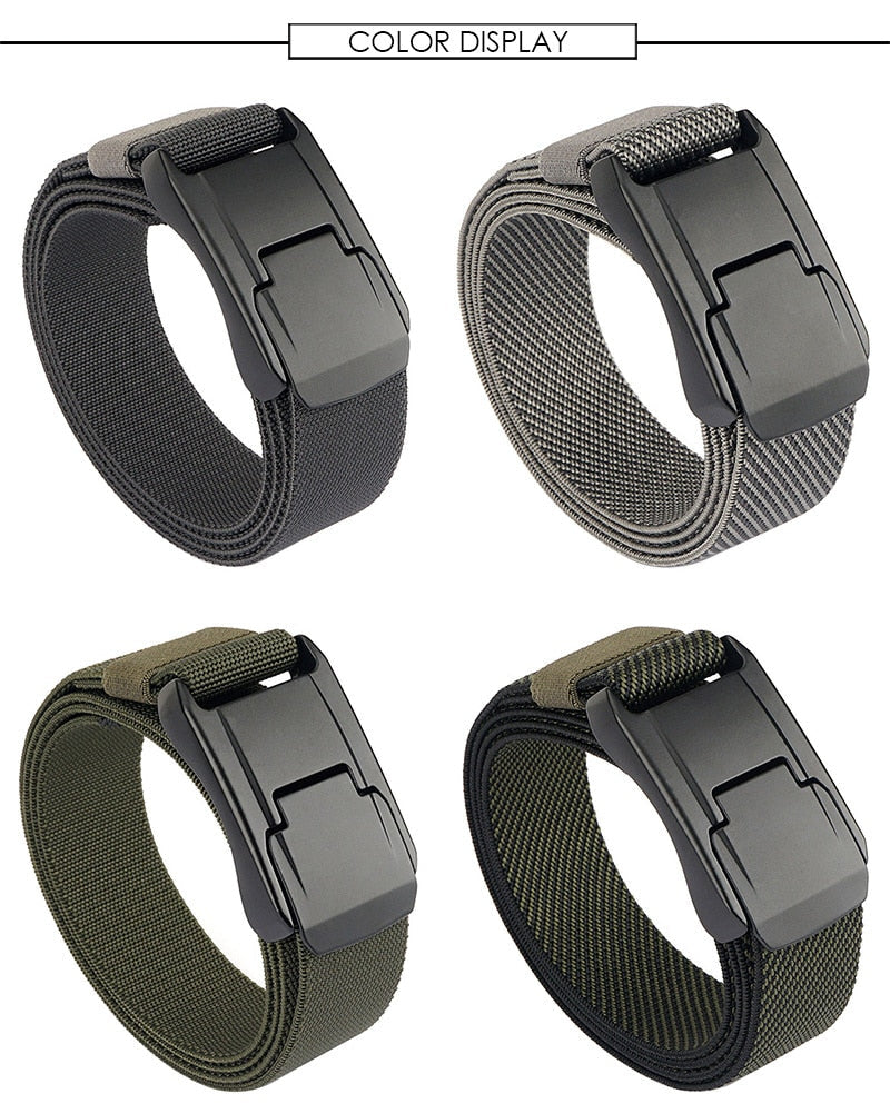 Quick Release Buckle Elastic Stretch Belt