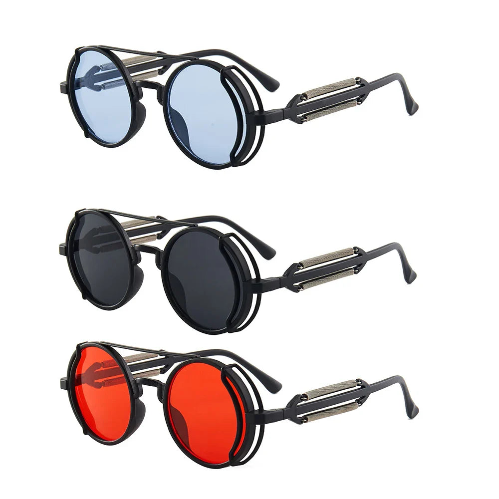 Retro Steampunk HD UV400 Glare-Blocking Sunglasses
