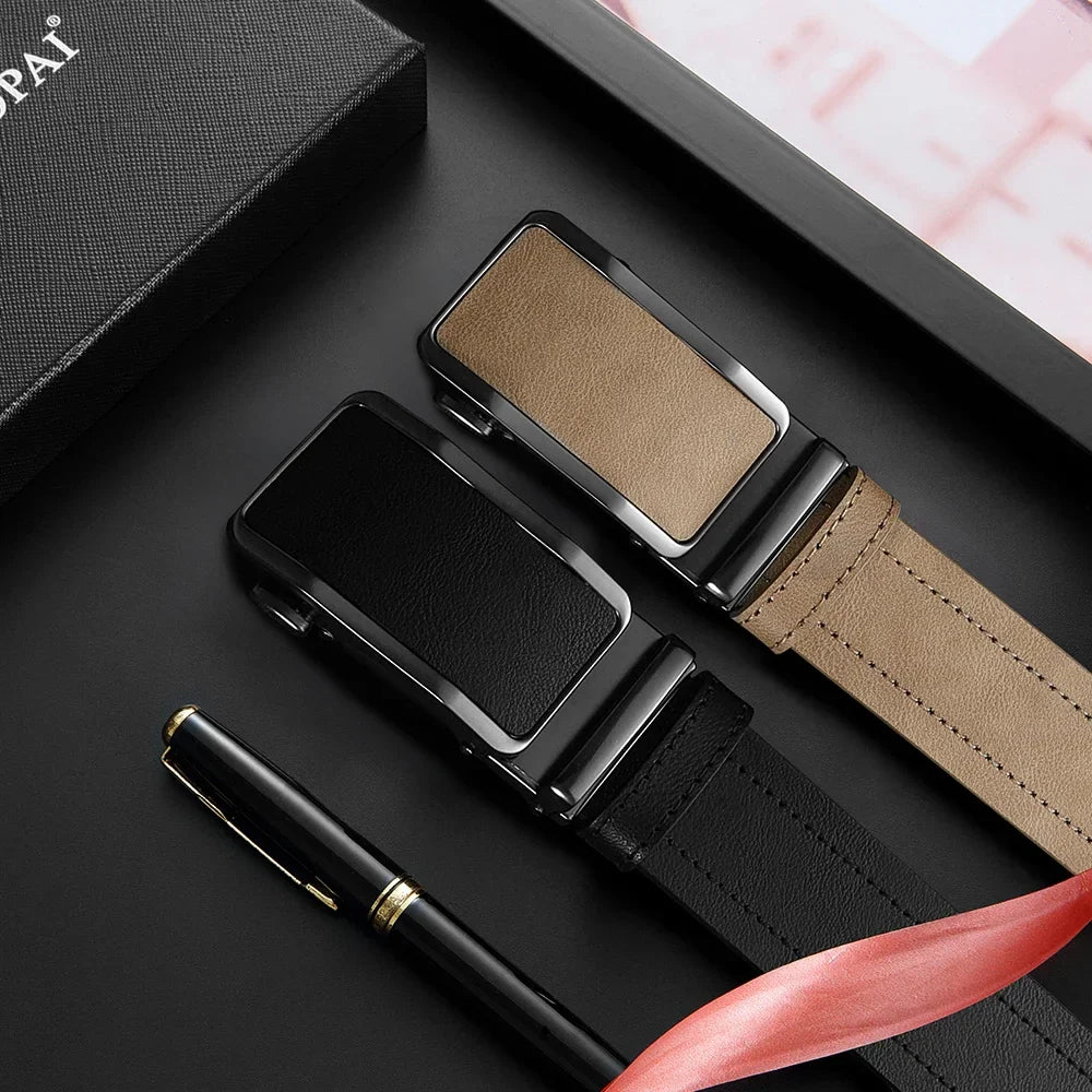 One-Handed Operation Automatic Buckle Holes-Free Micro-Adjustable Belt