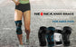 Knee Support Compression Gel Sleeve with Side Stabilizers & Velcro Straps