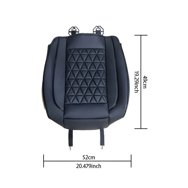 Deluxe PU Leather Car Seat Cover – Padded, Breathable & Universal Fit