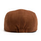 Vintage Suede-Look Flat Cap for Autumn & Winter