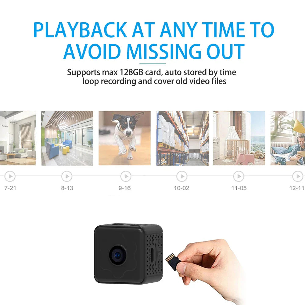 Magnetic Wireless Rechargeable Remote Monitor Smart HD Mini WIFI Camera