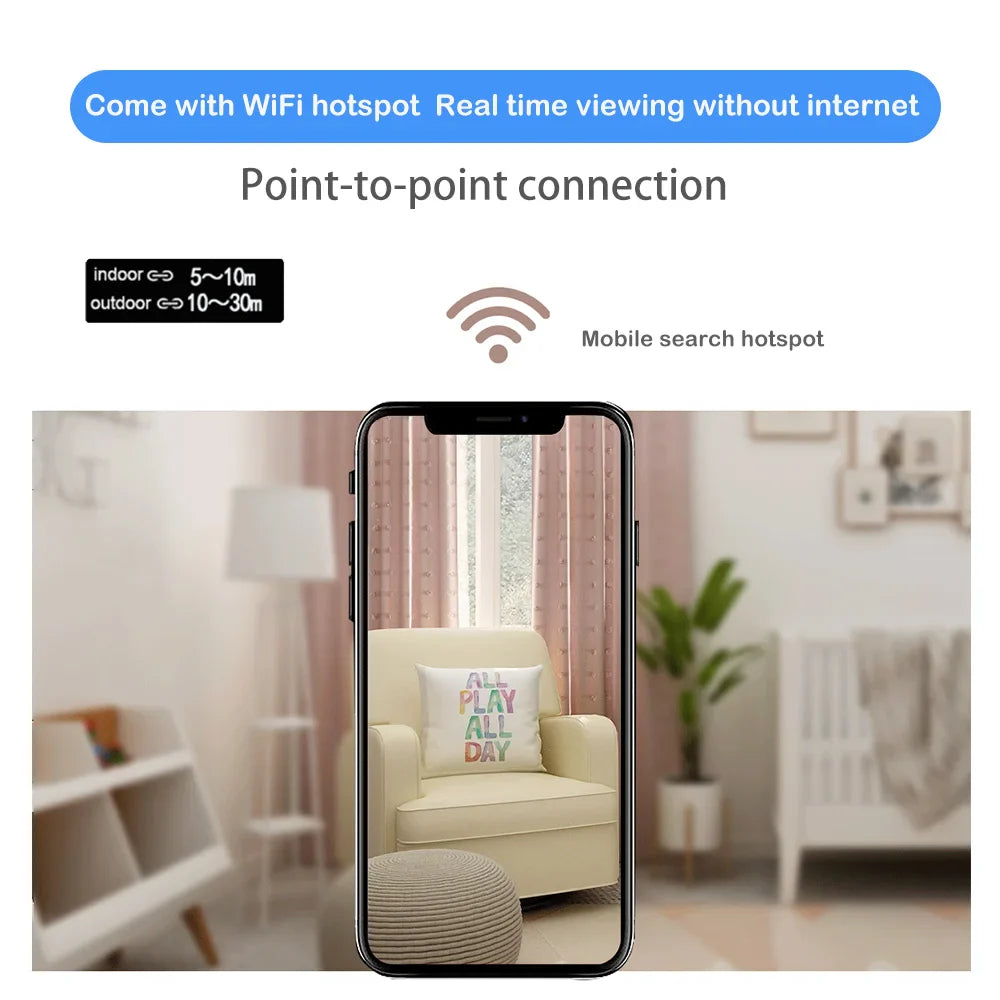 Magnetic Wireless Rechargeable Remote Monitor Smart HD Mini WIFI Camera