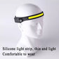 Wave Sensor 2 in 1 XPE+COB Rechargeable LED  Headlamp