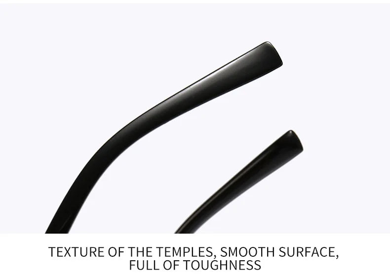 Modern Slim Rimless Impact-Resistant UV400 Lightweight Sunglasses