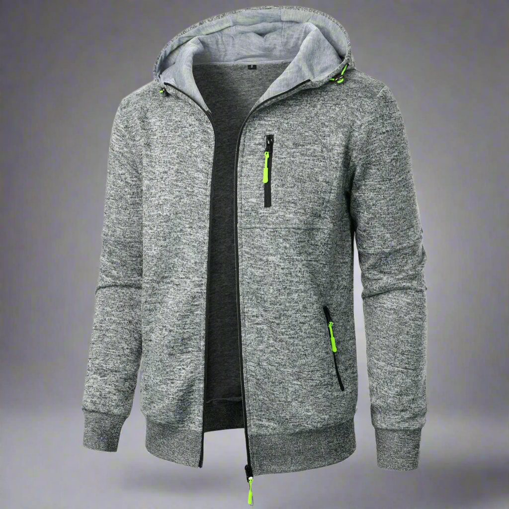 Lightweight and Breathable Zip up Hoodie with Zipper Pockets