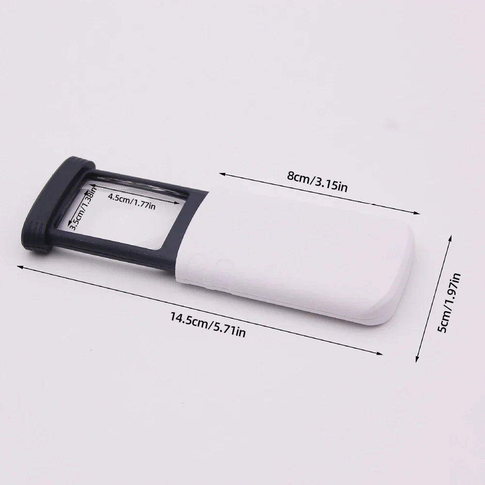 EZRead Senior-Friendly 4X Foldable LED Pocket LED Illuminated Magnifier