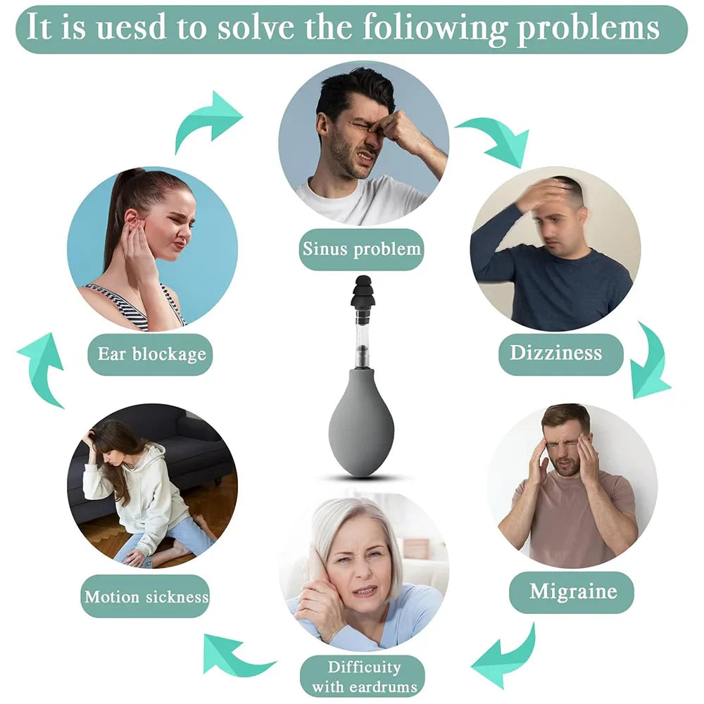 Headaches & Tension Drug-Free Senior-Friendly Ear Pressure Relief Device