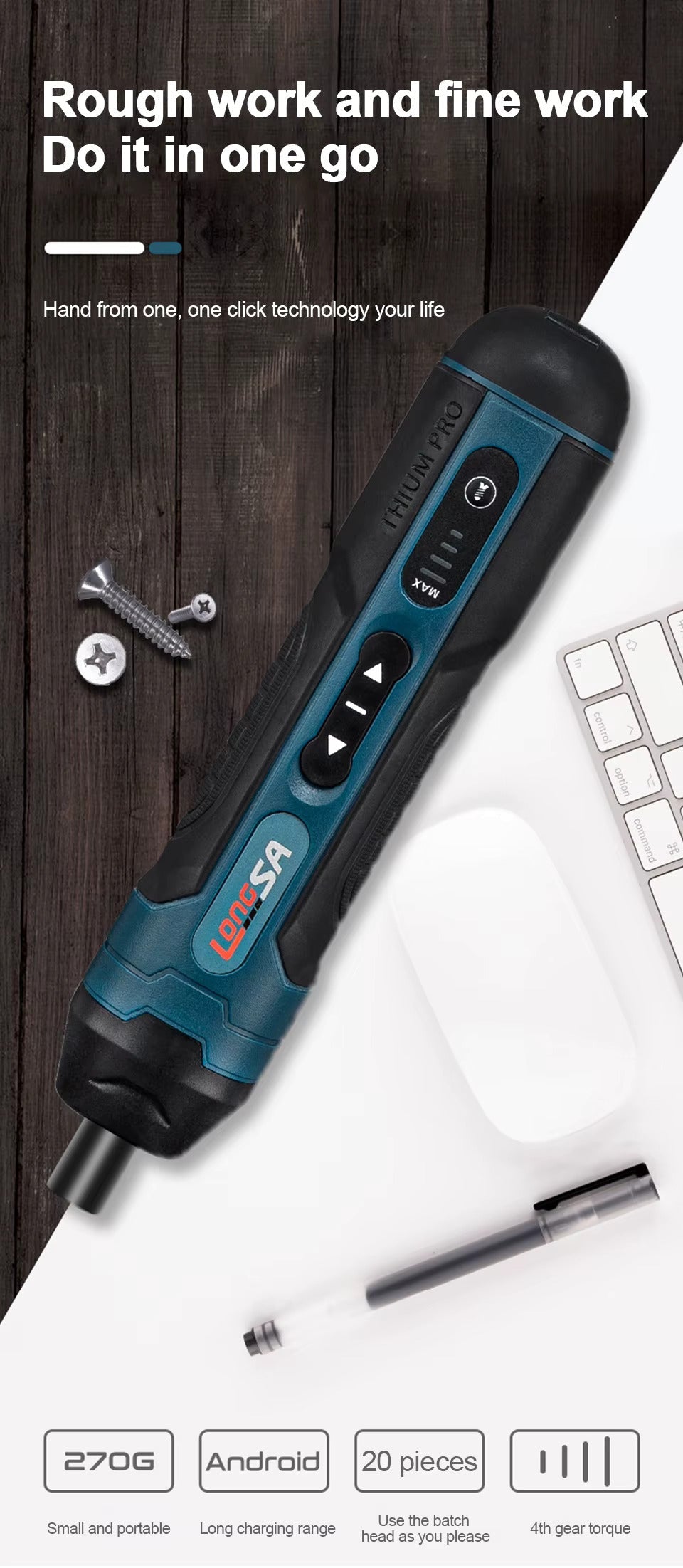 Mini Electric Rechargeable Multi-function Power Screwdriver/ Drill