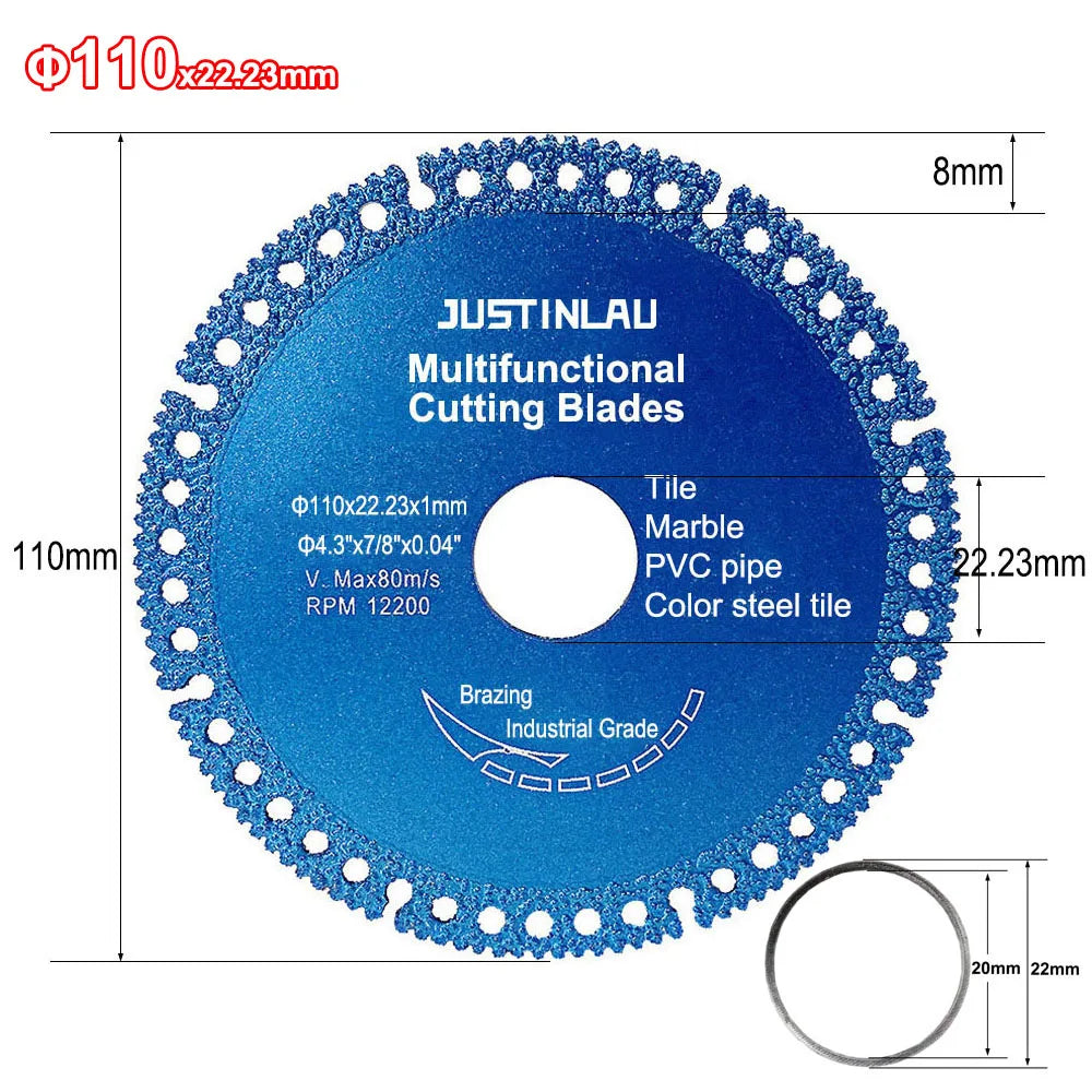 Universal Multi-Surface Dry & Wet Vacuum Brazed Diamond Pro-Cut Blade