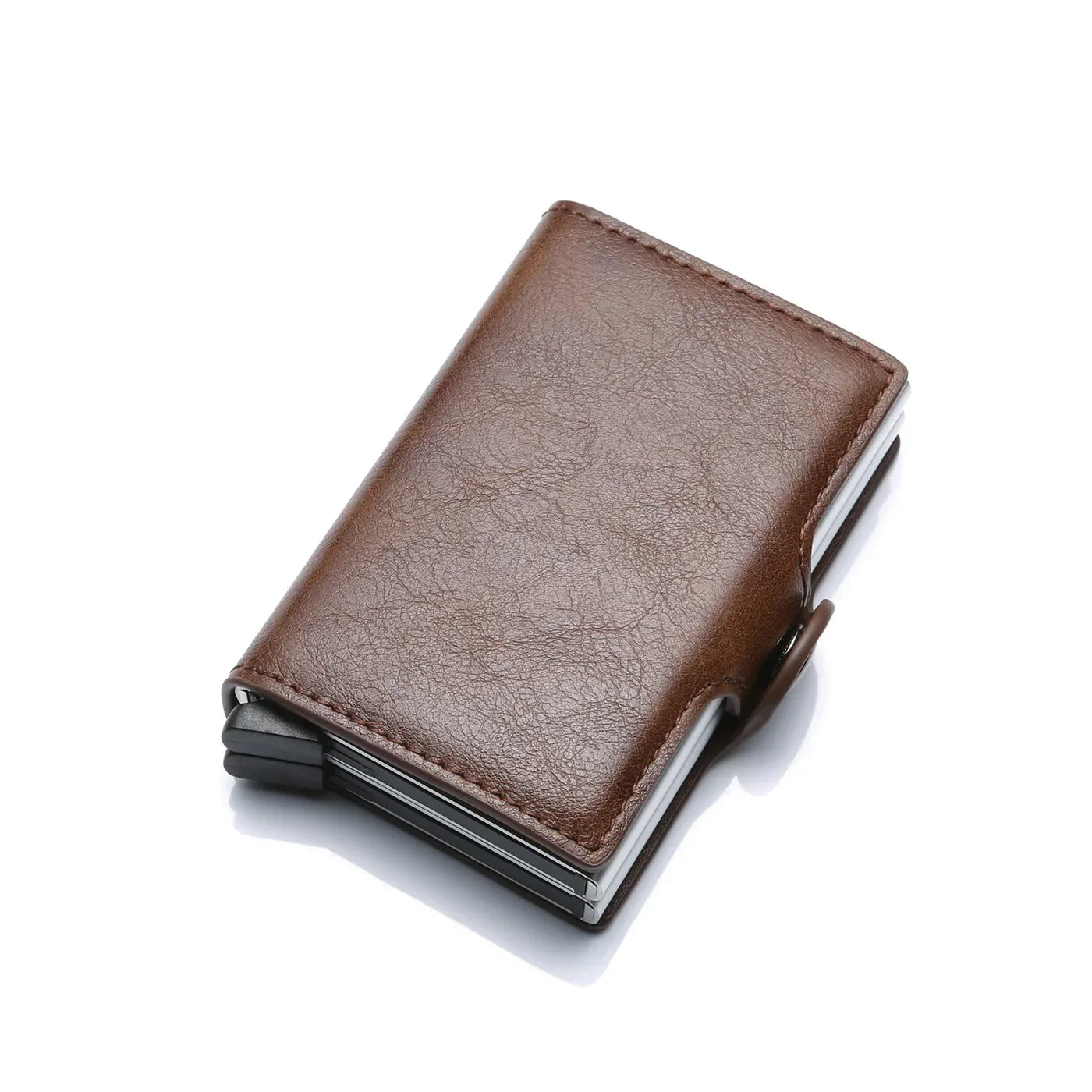 DoubleDeck 14 Cards Quick Pop-Up Access RFID Protection Mini Wallet