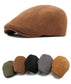 Vintage Suede-Look Flat Cap for Autumn & Winter