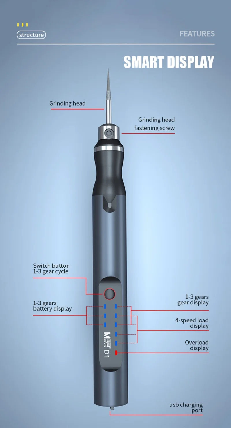 Multi-Function Rechargeable Cordless Multi-Material Precision Rotary Tool