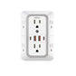 US Plug 10 in 1 Multi-Wall Socket & USB+Type C Fast Charging Station