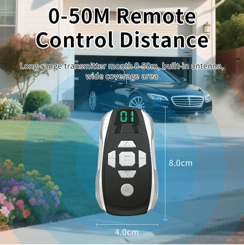 GateMaster 20-Channel Rechargeable 300–915MHz Frequency Smart Remote Duplicator