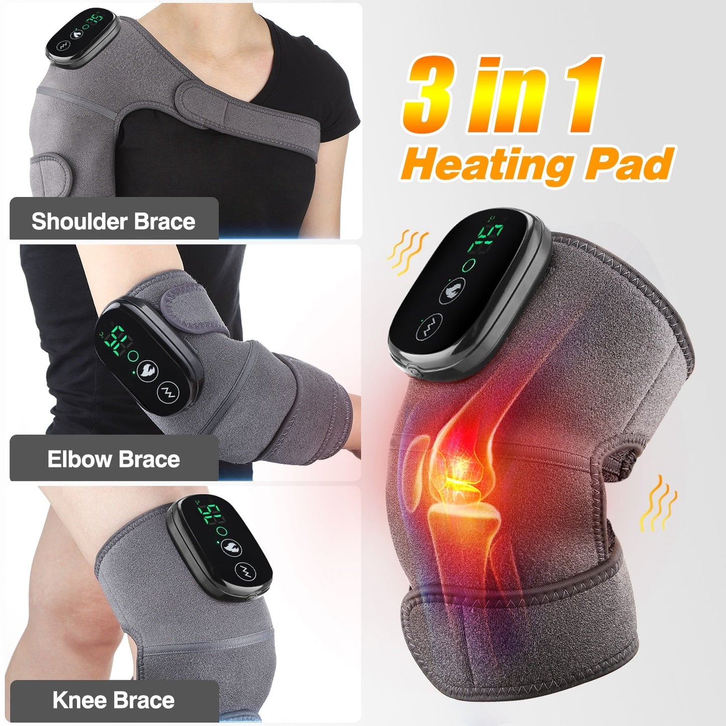 Heating & Vibration Shoulder/Knee/Elbow Physiotherapy MultiMassager