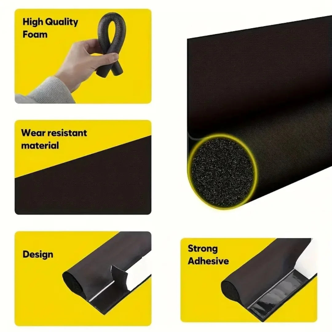 DraftGuard Pro Self-Adhesive & Removable Velcro Bug & Weather Barrier Shield Strip