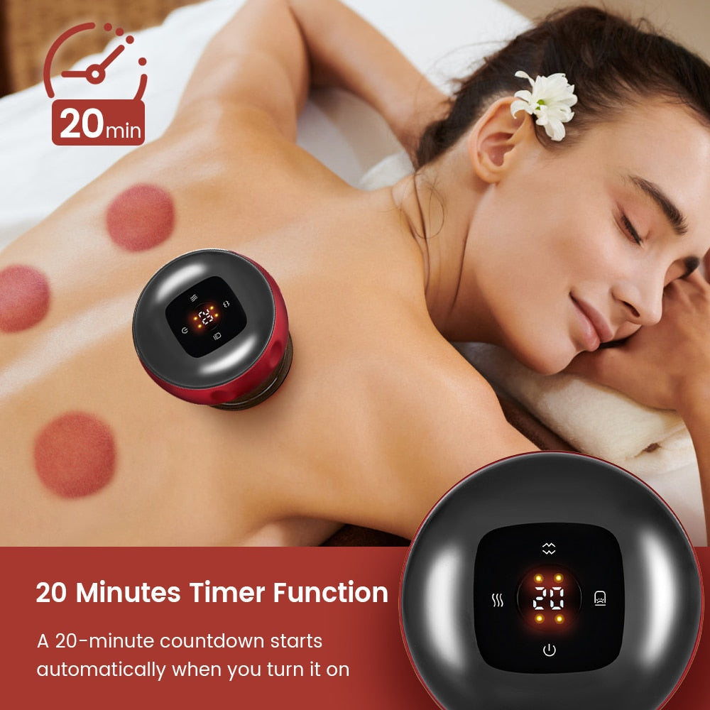 Vacuum & Red Light Heating Multifunctional Electric Cupping Therapy Device