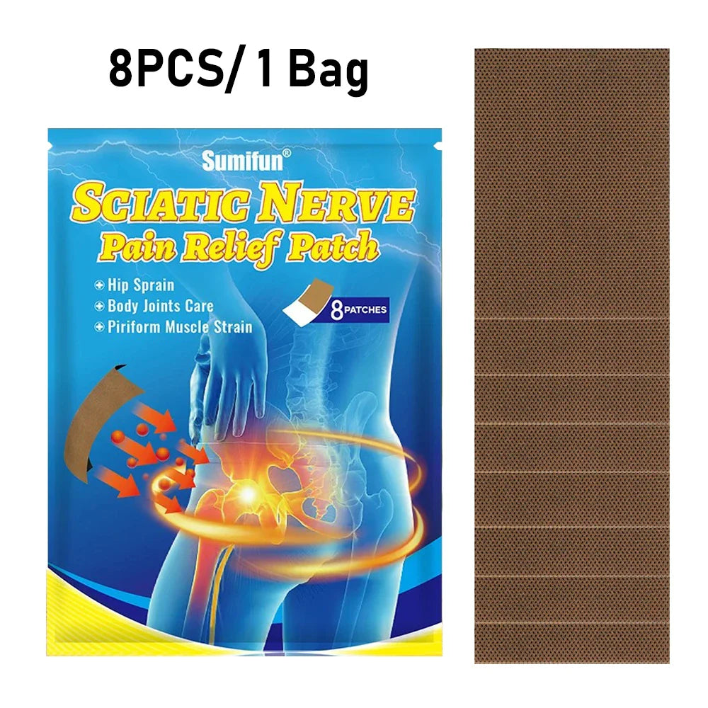 Deep Penetration & Long-Lasting Relief Natural Herbal Sciatic Nerve Orthopedic Plaster