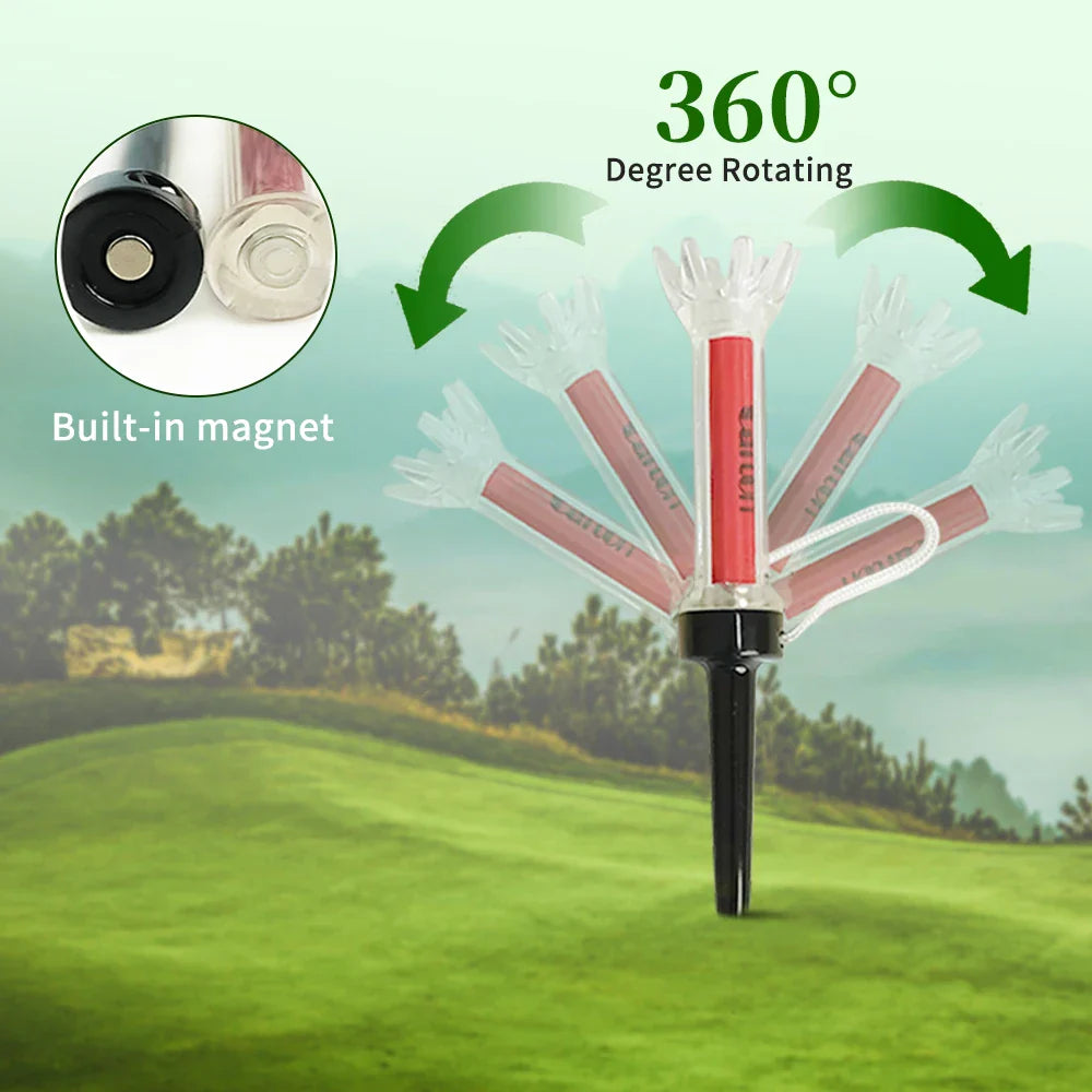 Caiton Magnetic 360° Zero-Bend Reusable Golf Tee Set (5pcs)