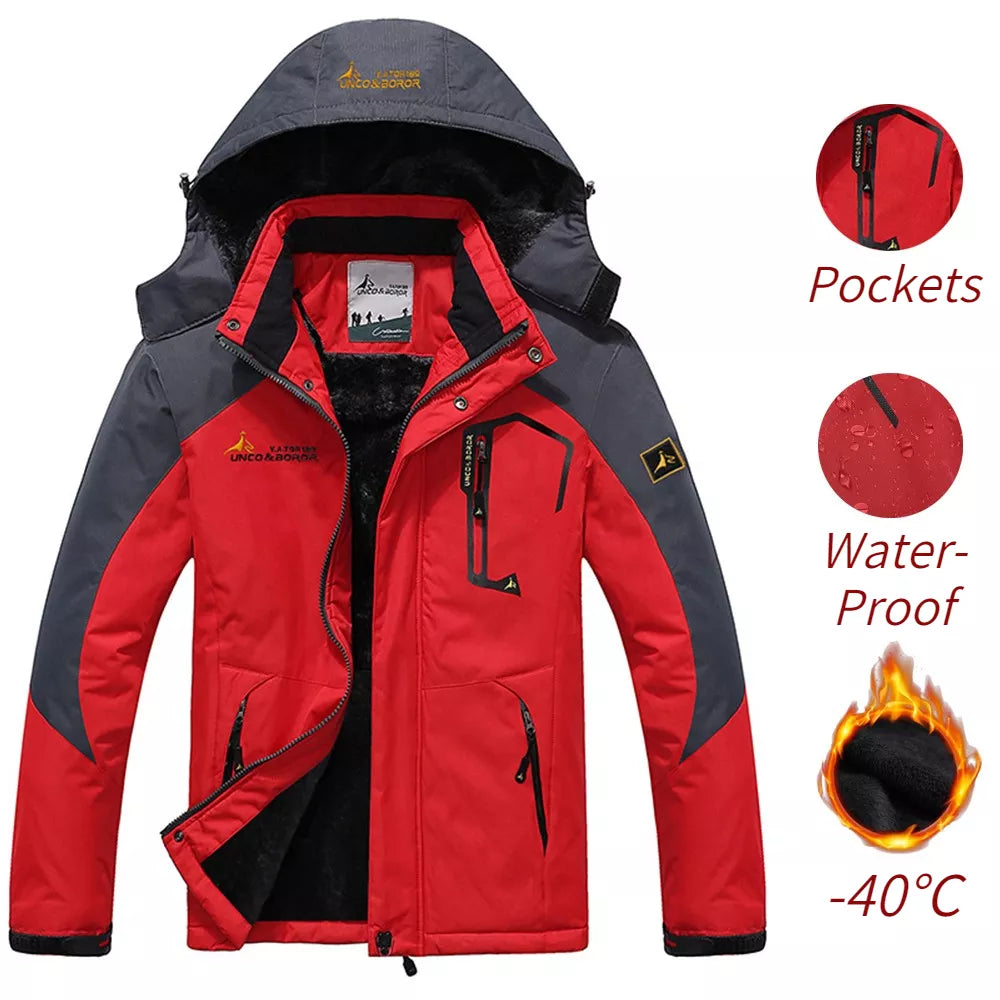 Winter Windproof & Waterproof Thick Fur Warm Parka Coats