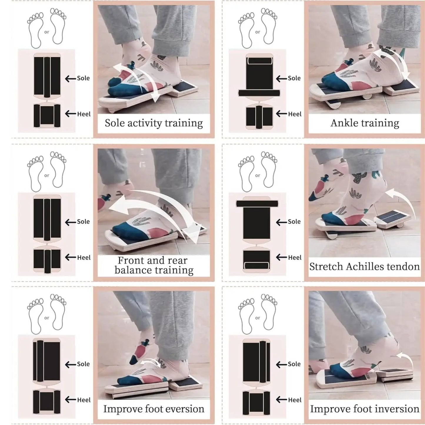 Ankle Strength & Balance Trainer Board – Senior Stability & Foot Rehab Exerciser