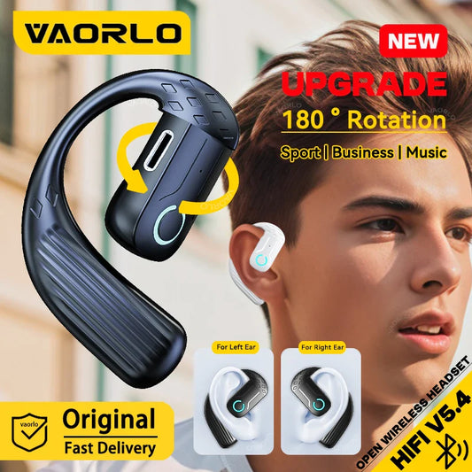 Comfort-Fit 180°Rotation Crystal Clear Calls & ENC Noise Reduction Stereo Sound Headset