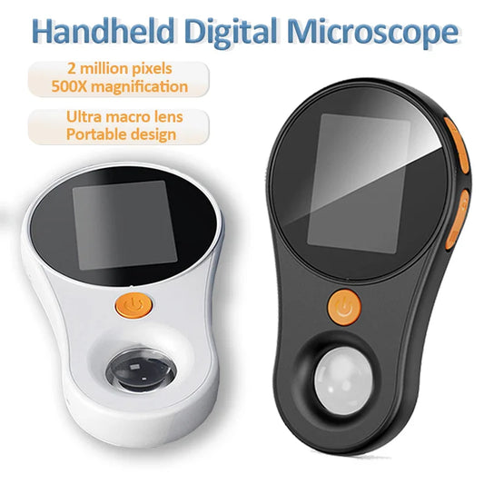 Digital Rechargeable Handheld 500X Magnification HD Microscope with LED light