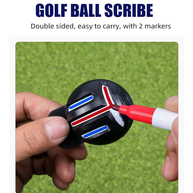 ProLine Golf Ball Alignment Kit – Liner Tool + Waterproof Marker Pens