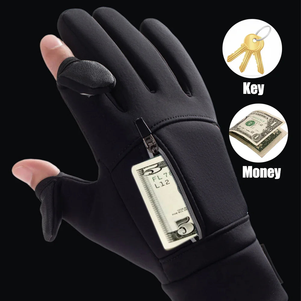 WarmGrip Smart Touch & Flip-Finger All-Weather Pocket Gloves