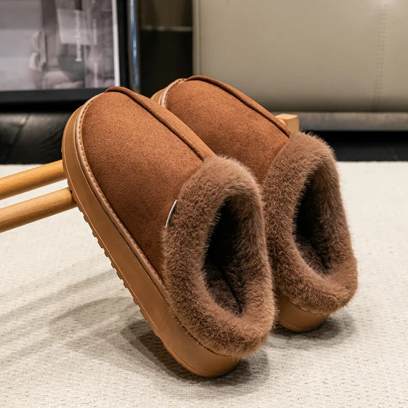 Thick Supportive Sole Lightweight Consistent Temperature Insulation Unisex  Winter Slippers