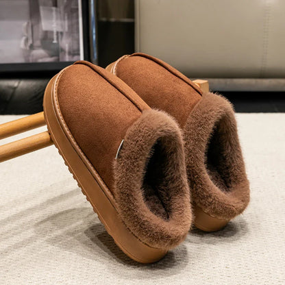 Thick Supportive Sole Lightweight Consistent Temperature Insulation Unisex  Winter Slippers