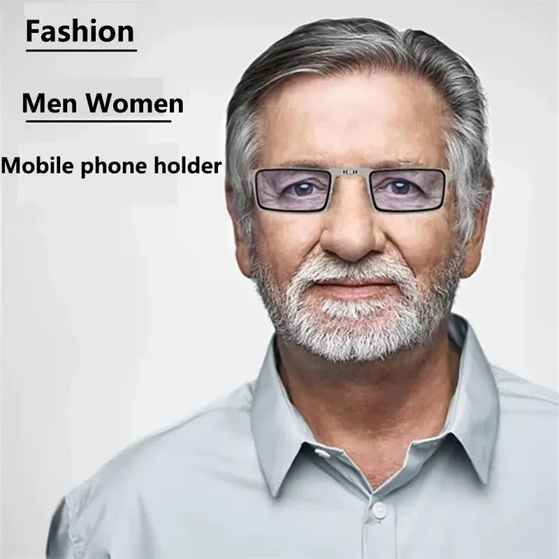 Flat-Fold Lightweight Anti-Blue Light Reading Glasses with Protective Case