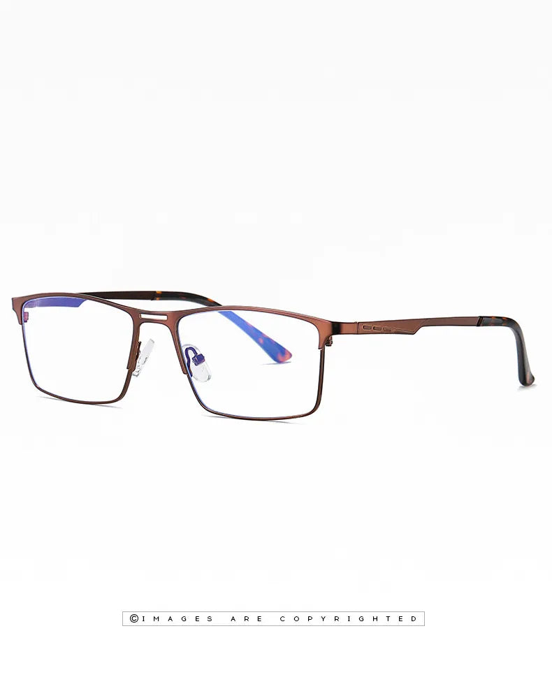 Metal Frame Blue Light Blocking Reading Glasses