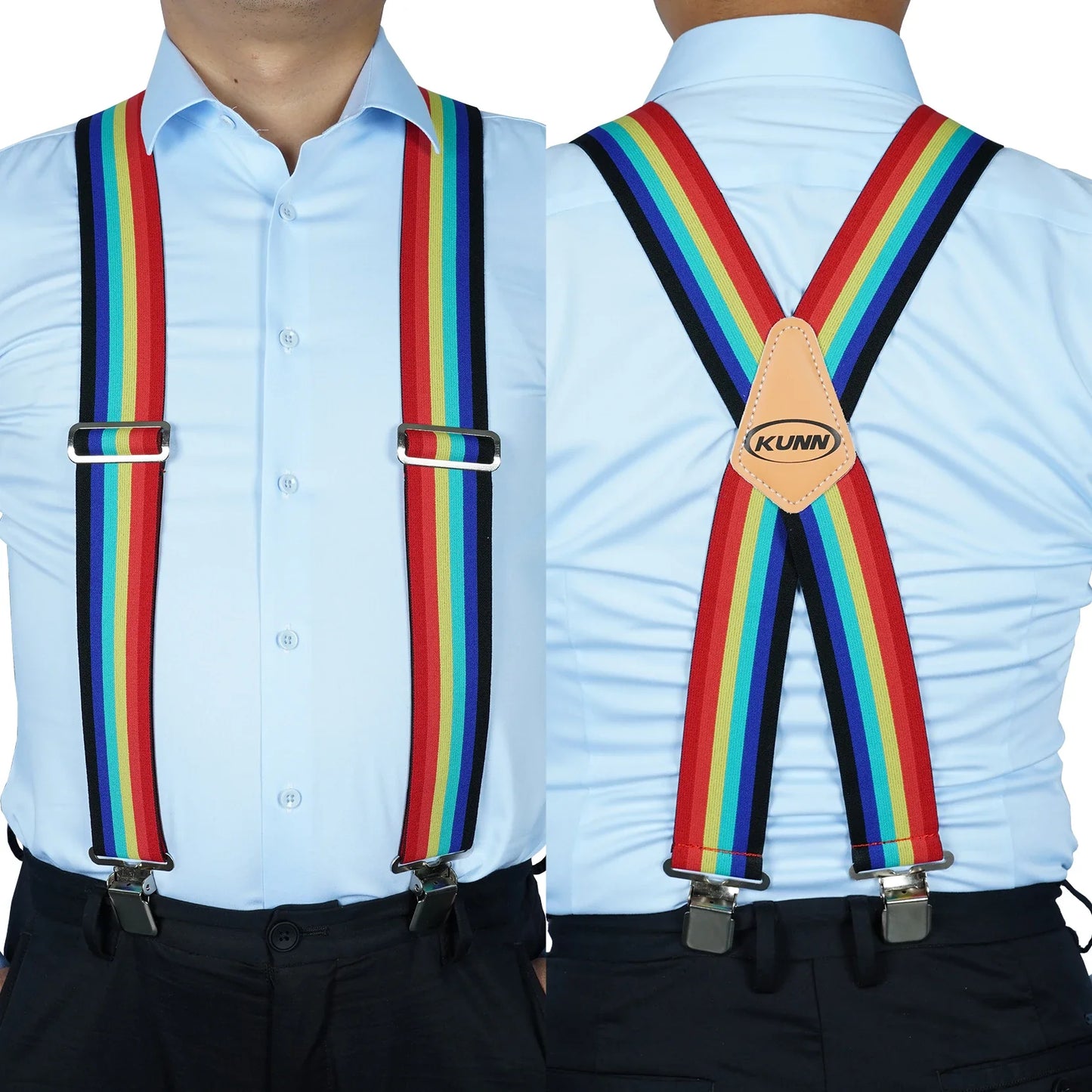 Heavy Duty 2-inch Wide Adjustable Elastic Ultimate-Durability Suspenders