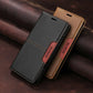 RFID Blocking Magnetic Leather Wallet Flip Case with Stand for iPhone